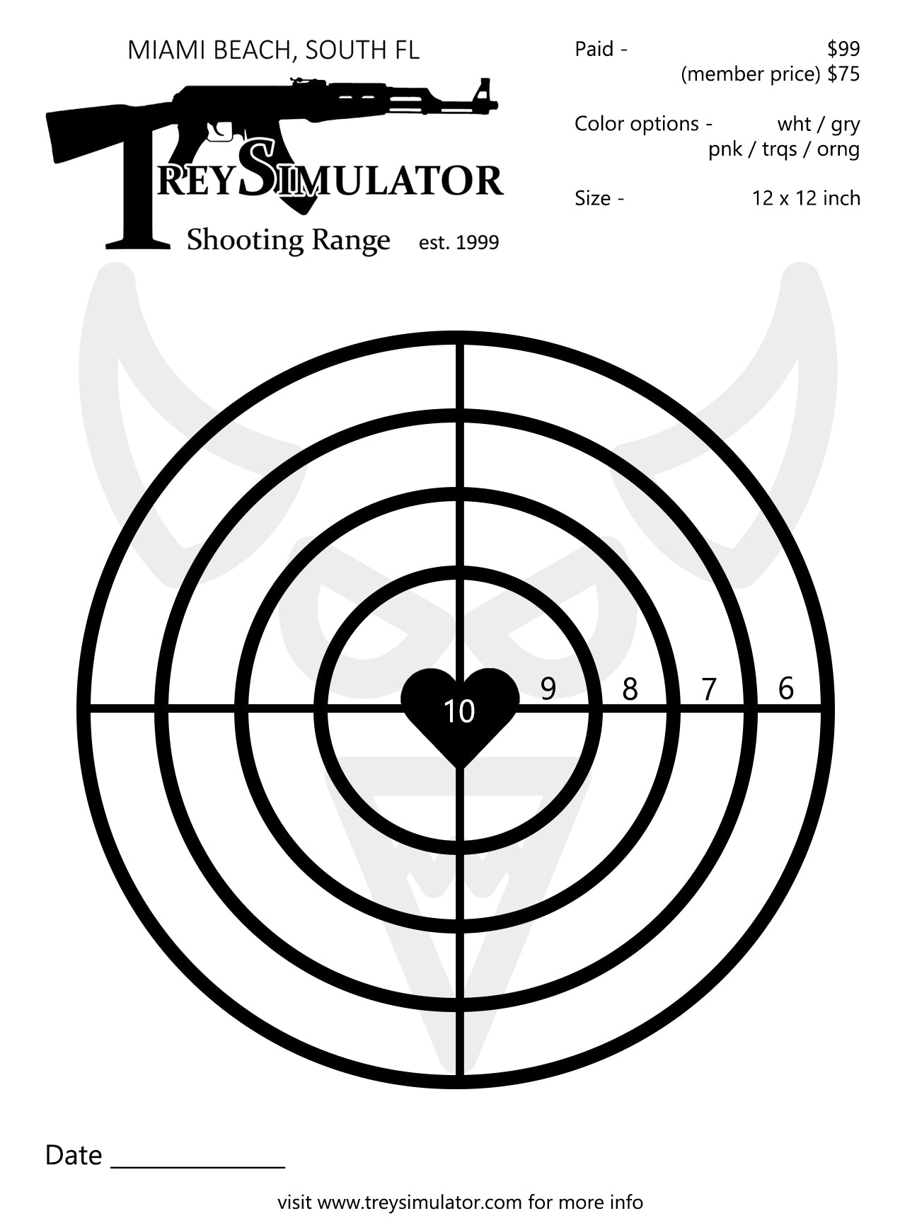 TARGET PRACTICE POSTER โ trey simulator